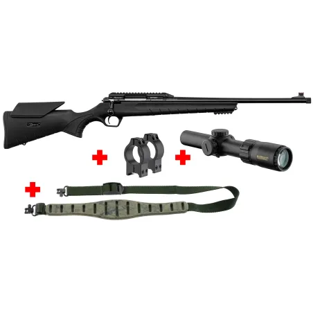 Pack carabine Monza Cal. 308 Win + Lunette de battue 