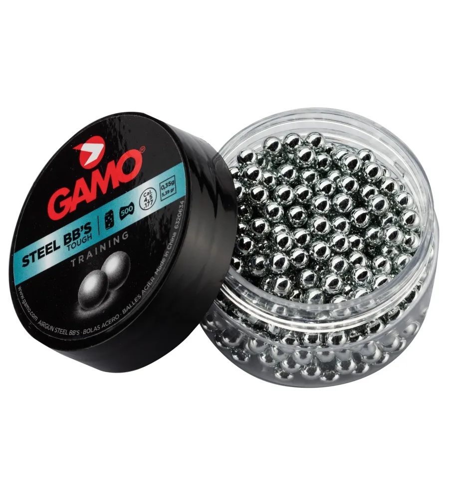 Billes rondes Gamo Steel BB's 4,5 mm Billes rondes Gamo Steel BB's 4,5 mm