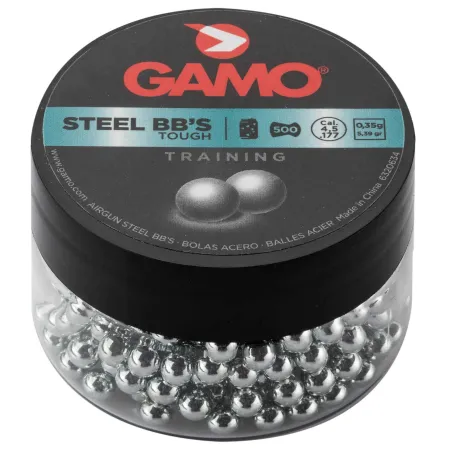 Billes rondes Gamo Steel BB's 4,5 mm 