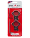 Colliers Sports Match pentés ajustable diam. 30 mm - rail 11 mm - Haut - 0 à 50 MoA 