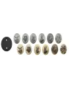 Calotte motif animaux - Ivoire ou Argent 