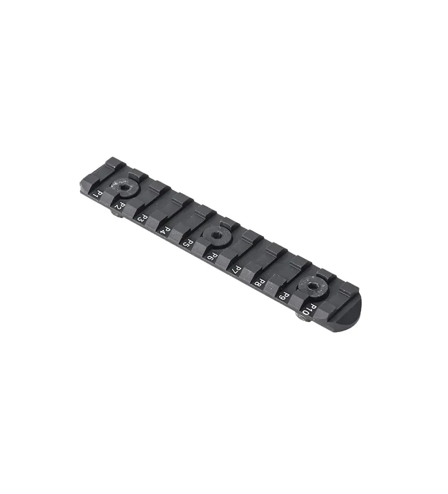 Rail picatinny compatible M-lock 75 mm 