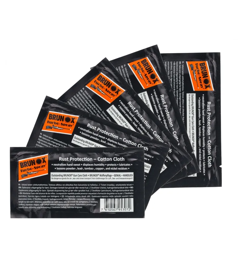 Lingettes d'huile Brunox Turbo-Spray 