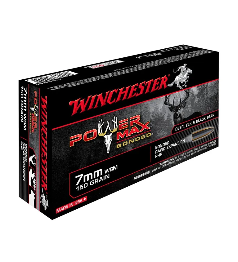 Balles Winchester Power Max Bonded 150 Gr - Cal. 7mm WSM 