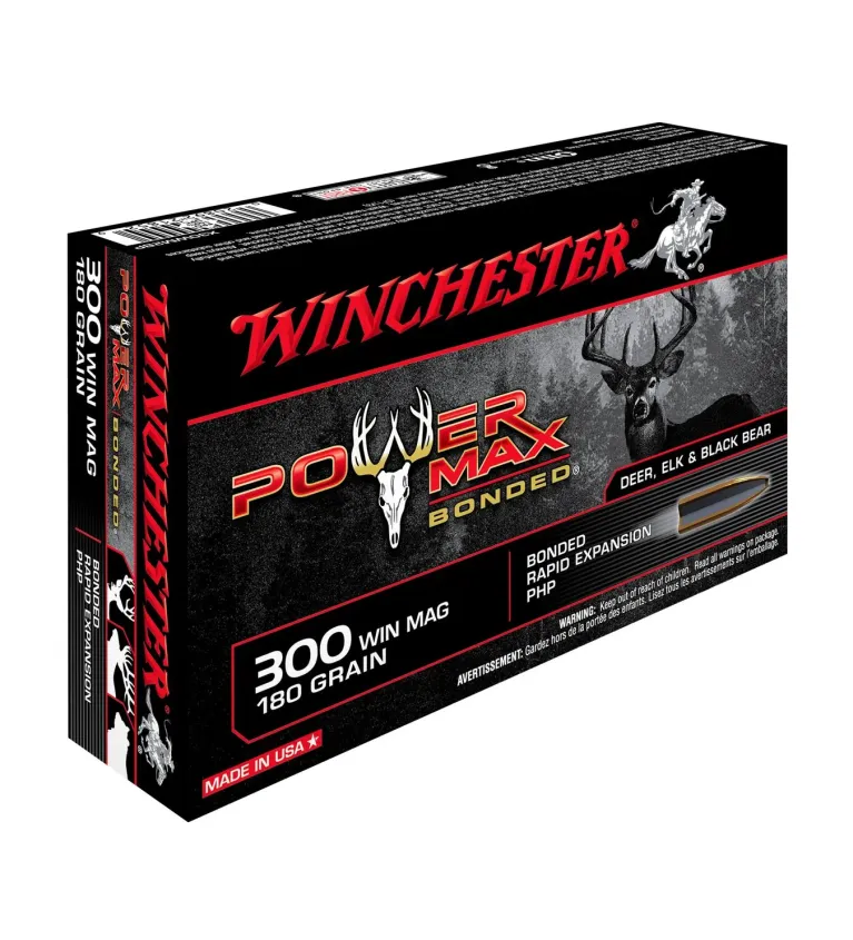 Balles Winchester Power Max Bonded 180 Gr - Cal. 300 WM 