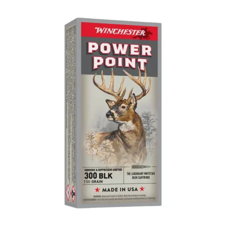 Balles Winchester Power Point 150 Gr - Cal. 300 Blackout 