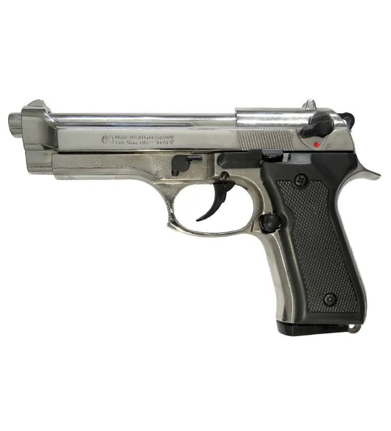 Pistolet 92 Auto C9Mm Pa Chrome 