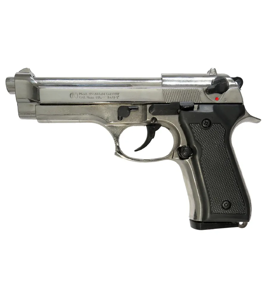 Pistolet 92 Auto C9Mm Pa Chrome Pistolet 92 Auto C9Mm Pa Chrome