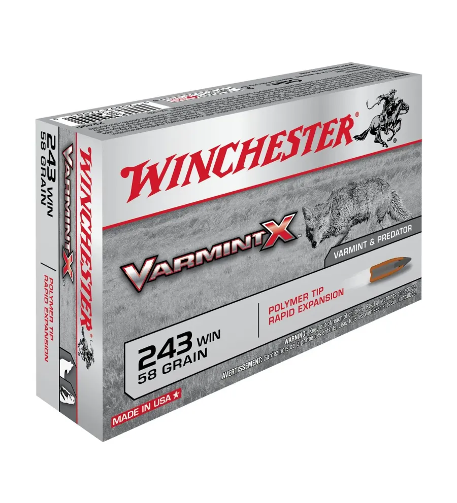 Balles Winchester Varmint X 58 Gr - Cal. 243 Win Balles Winchester Varmint X 58 Gr - Cal. 243 Win
