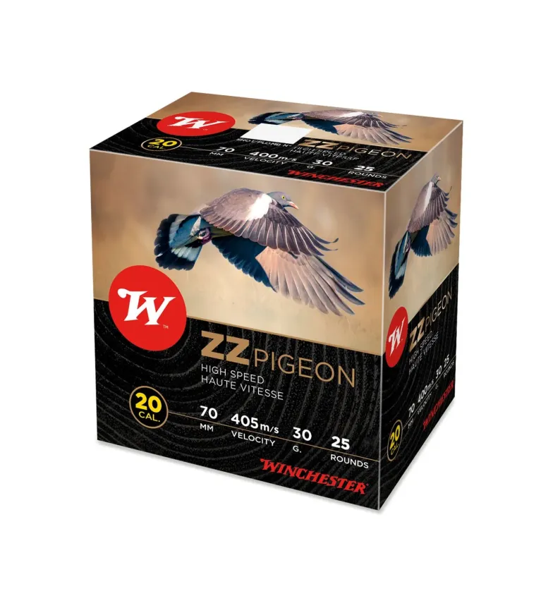 Cartouches Winchester ZZ Pigeon 30 gr - Cal. 20 