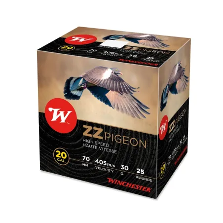 Cartouches Winchester ZZ Pigeon 30 gr - Cal. 20 