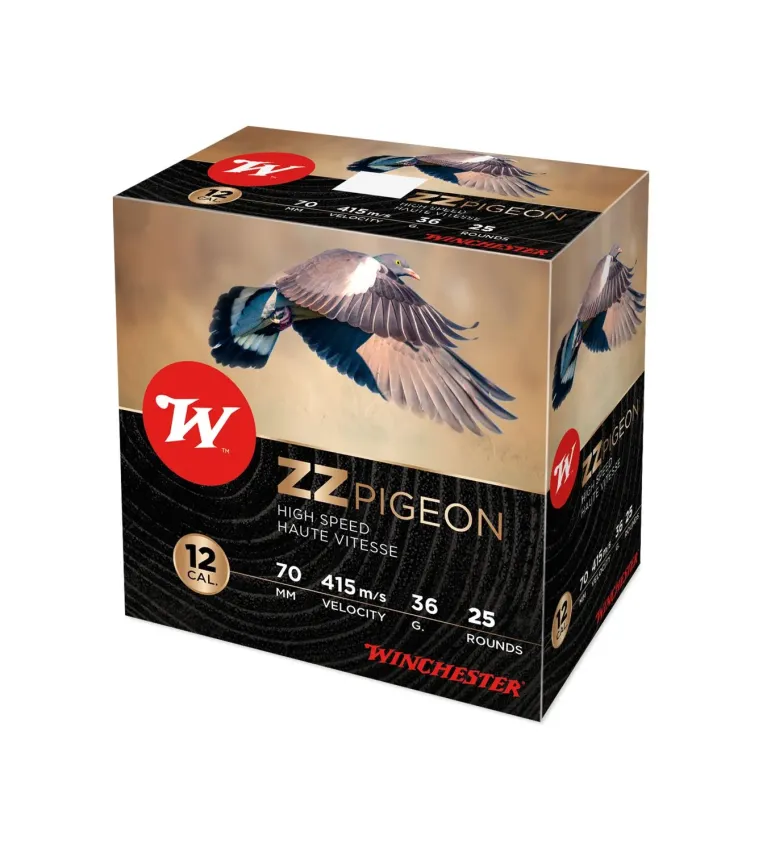 Cartouches Winchester ZZ Pigeon 36 gr - Cal. 12 