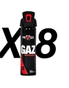 Pack bombes de défense gaz CS 100 ml x8 