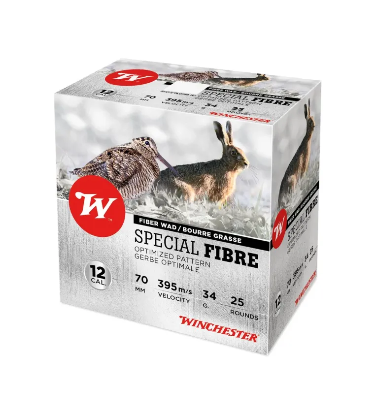Cartouches Winchester Special Fibre 34 gr - Cal. 12 