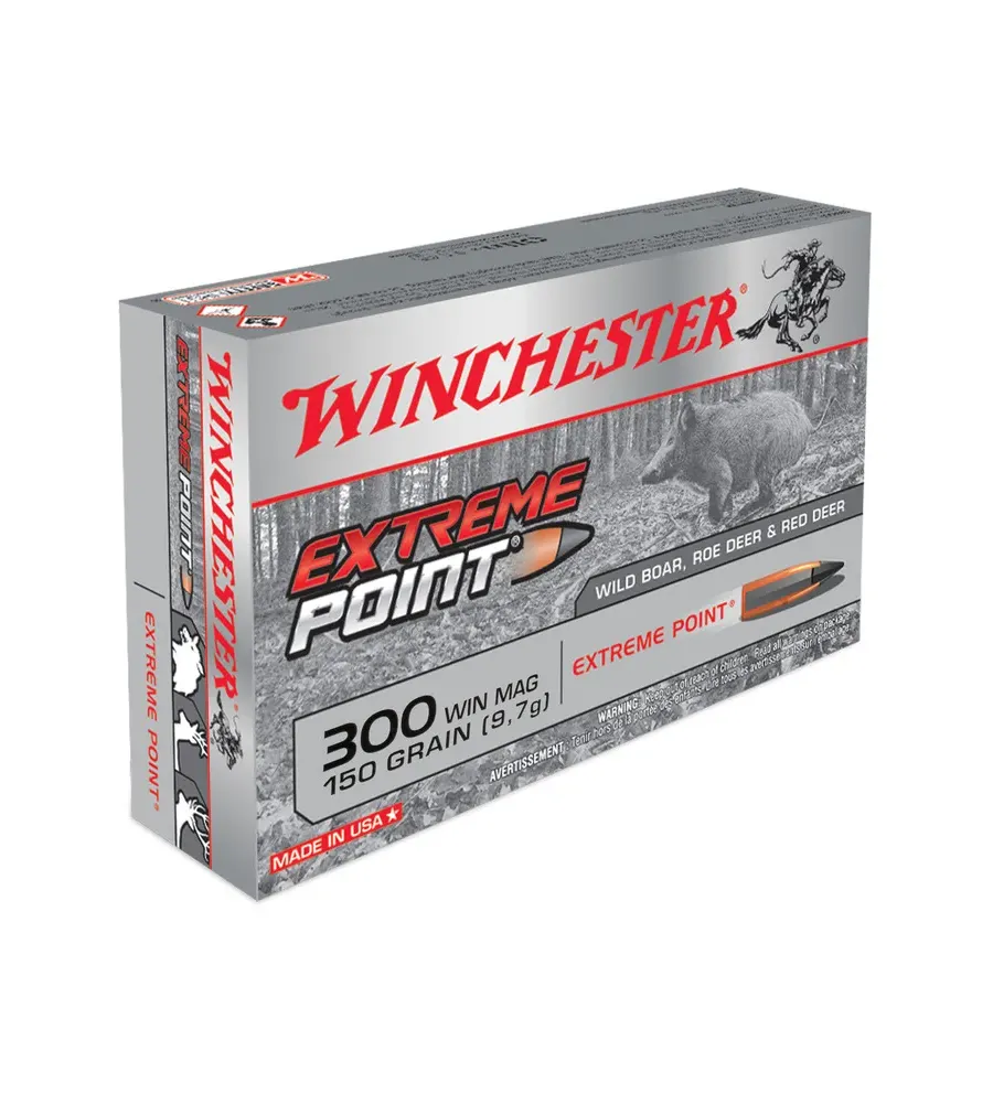 Balles Winchester Extreme Point 150 Gr - Cal. 300 WM Balles Winchester Extreme Point 150 Gr - Cal. 300 WM