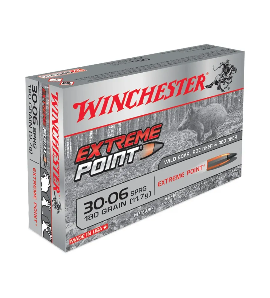 Balles Winchester Extreme Point 180 Gr - Cal. 30-06 SPR Balles Winchester Extreme Point 180 Gr - Cal. 30-06 SPR