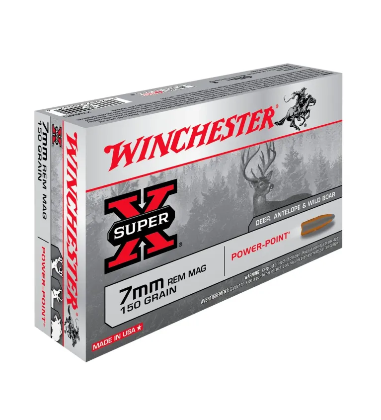 Balles Winchester Super X Power Point 150 Gr - Cal. 7 RM 