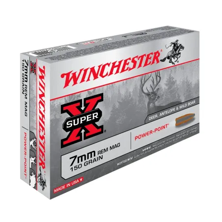 Balles Winchester Super X Power Point 150 Gr - Cal. 7 RM 