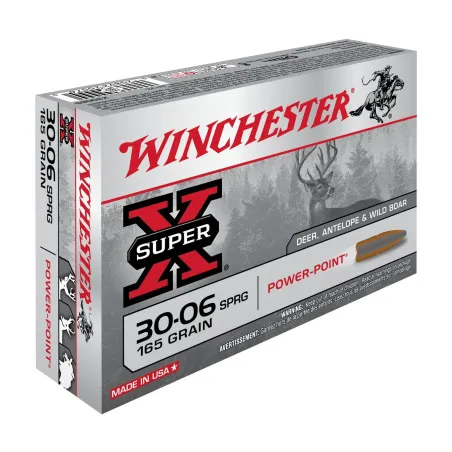 Balles Winchester Super X Power Point 165 Gr - Cal. 30-06 SPR 