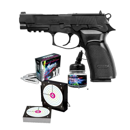 Pack pistolet CO2 ASG Bersa Thunder 9 Pro + Billes + Cibles 