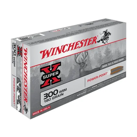 Balles Winchester Super X Power Point 180 Gr - Cal. 300 WSM 