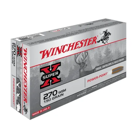 Balles Winchester Super X Powerpoint 150 Gr - Cal. 270 WSM 
