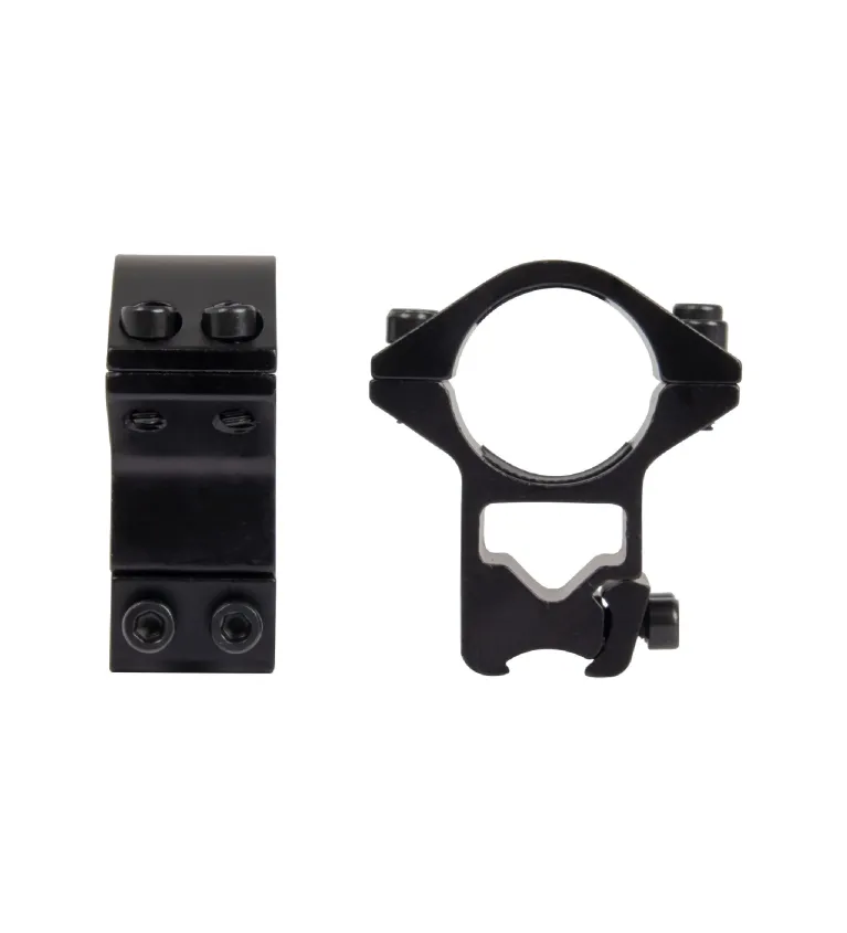 Colliers légers pour lunette diam. 25,4 mm - H 18 mm - Rail 11 mm 