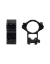 Colliers légers pour lunette diam. 25,4 mm - H 18 mm - Rail 11 mm 