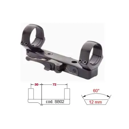 Montage amovible Contessa pour rail de 12 mm 