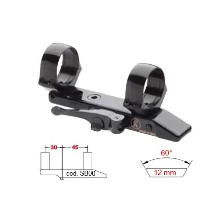 Montage amovible Contessa pour rail de 12 mm 