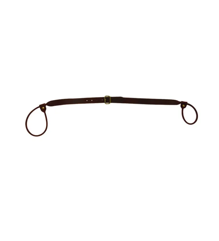 Bretelle Lasso Cuir Fleur Vachette Reglable 