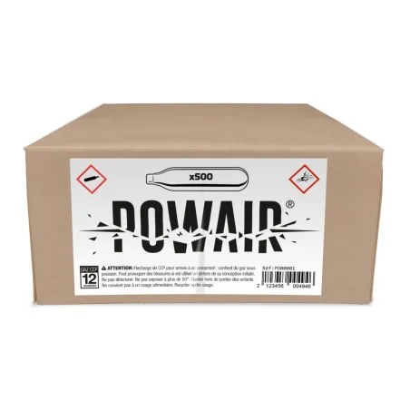 Cartouches CO2 12 gr Powair x500 