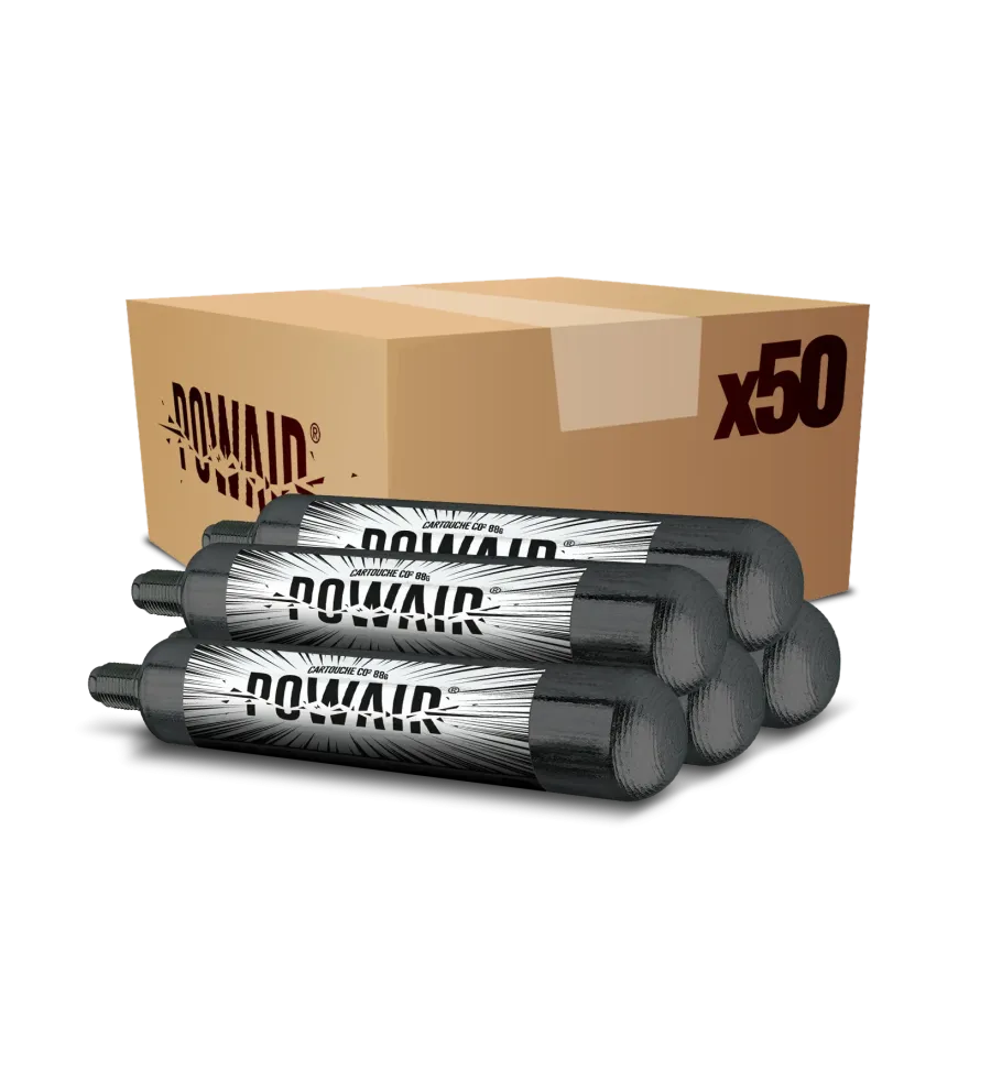 Cartouche CO2 88 gr Powair x50 Cartouche CO2 88 gr Powair x50