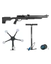 Pack carabine PCP Crosman Icon 19,9 J + pompe + cible + plombs 