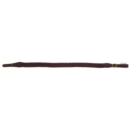 Bretelle pour arme cuir vieilli tressé 8 brins Colombi 