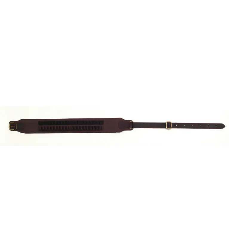 Cartouchiere 20 Balles Winchester cuir vieilli Colombi 
