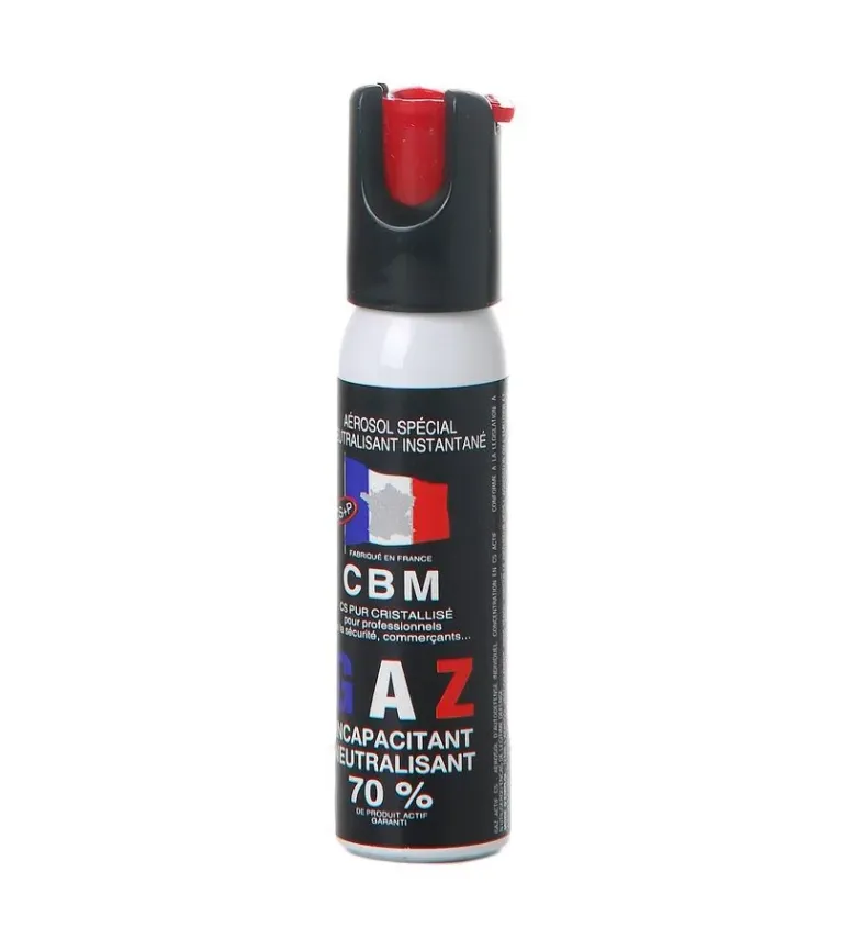 Bombe de défense CBM à gaz - 1/4 de tour - 25 ml 