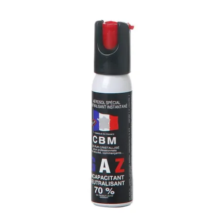 Bombe de défense CBM à gaz - 1/4 de tour - 25 ml 
