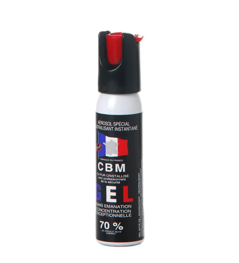Bombe de défense CBM à gel - 1/4 de tour - 25 ml 