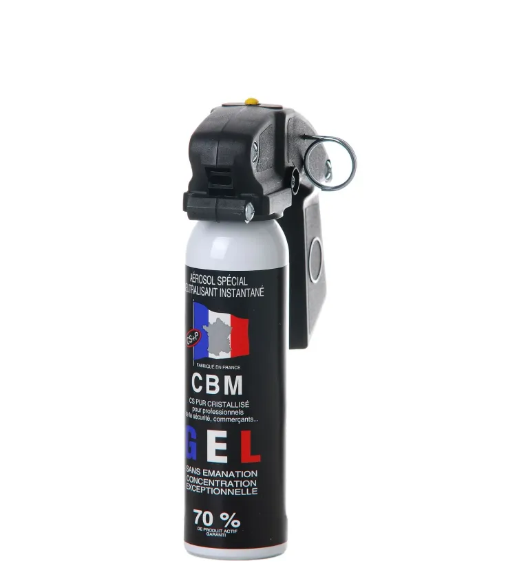 Bombe de défense CBM à gel - Poignée - 100 ml 