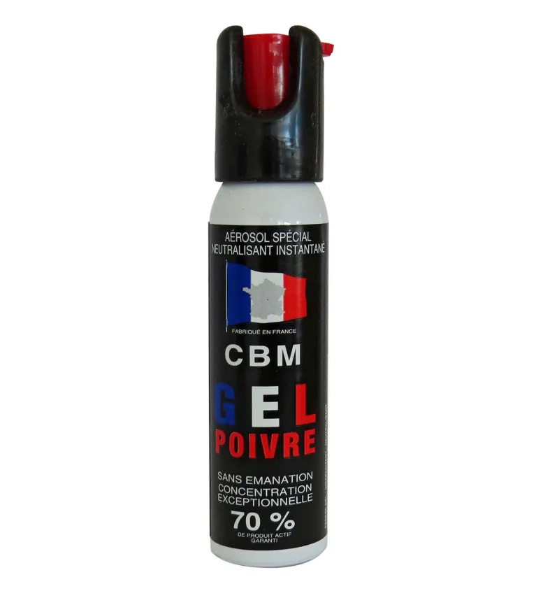 Bombe de défense CBM Red Pepper - 1/4 de tour - 25 ml 