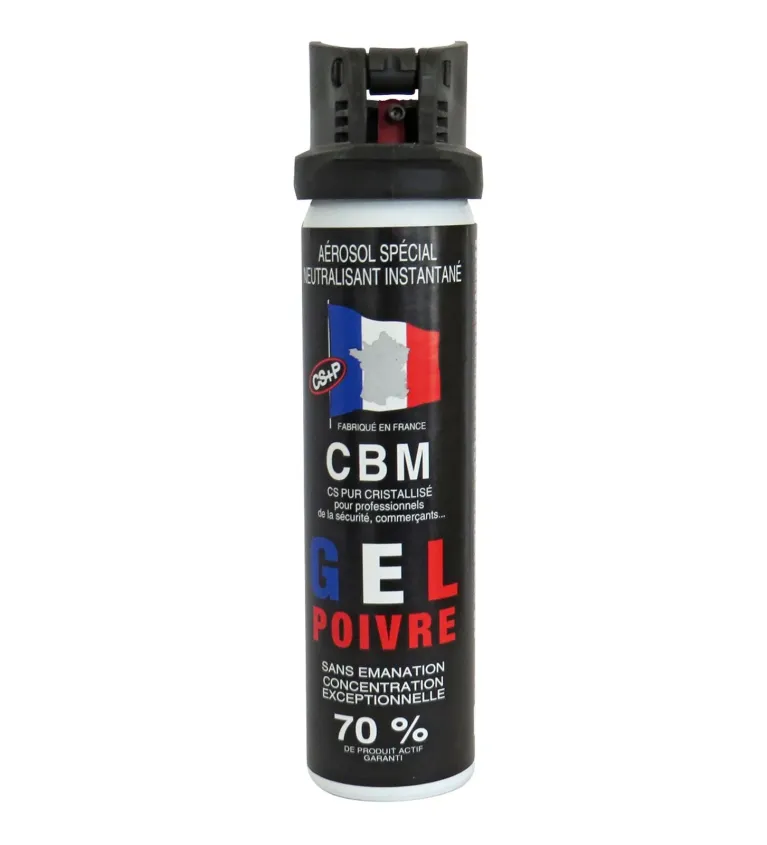 Bombe de défense CBM Red Pepper - Clapet - 75 ml 