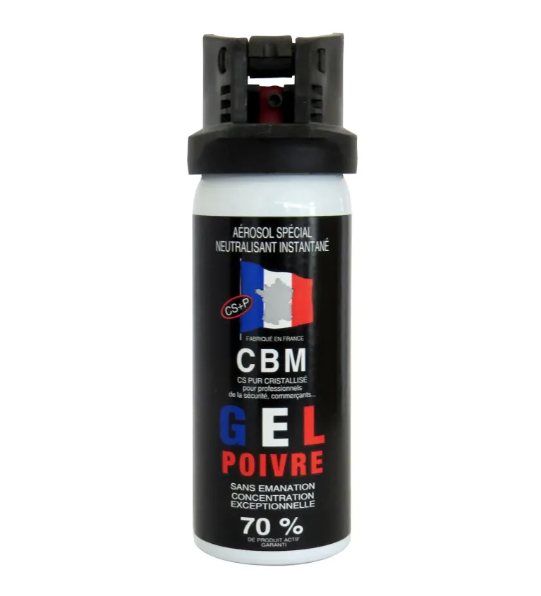 Bombe de défense CBM Red Pepper - Clapet - 50 ml 