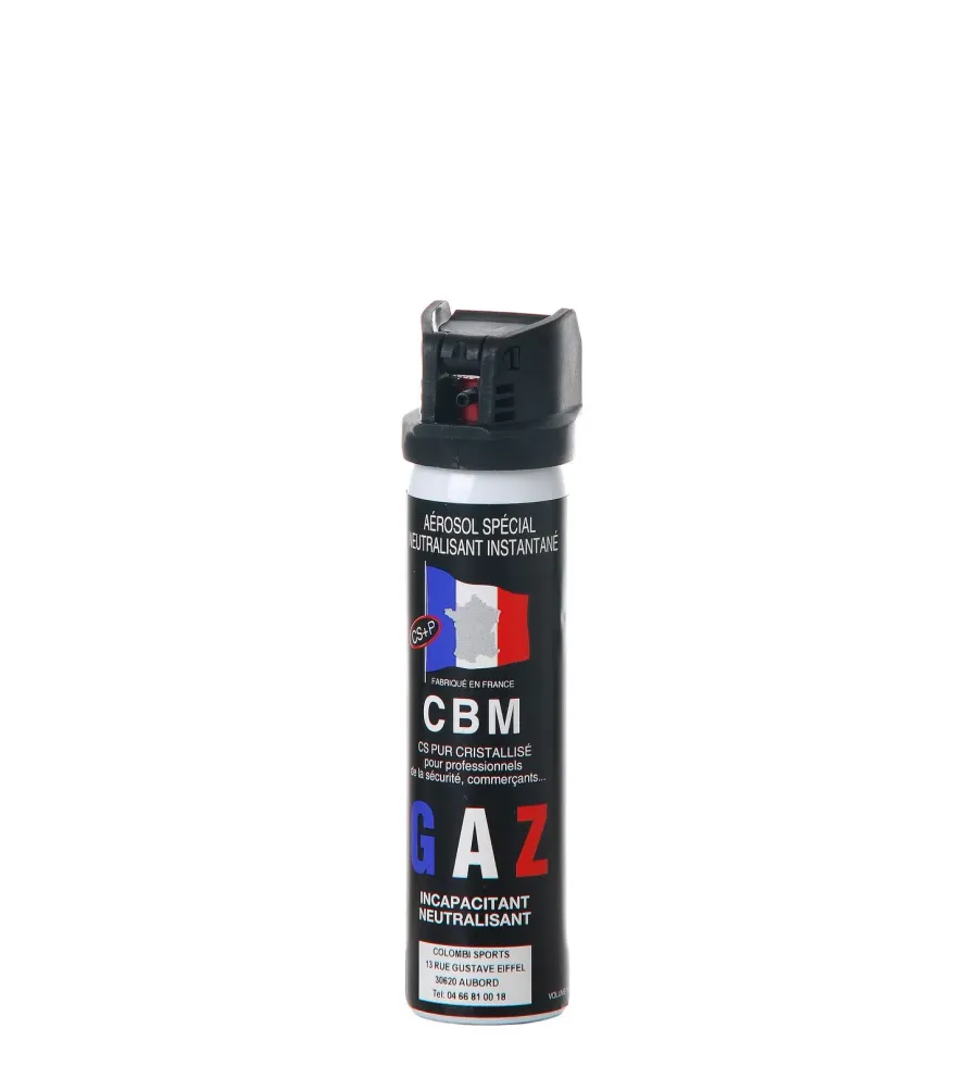 Bombe de défense CBM à gaz - Clapet - 75 ml Bombe de défense CBM à gaz - Clapet - 75 ml