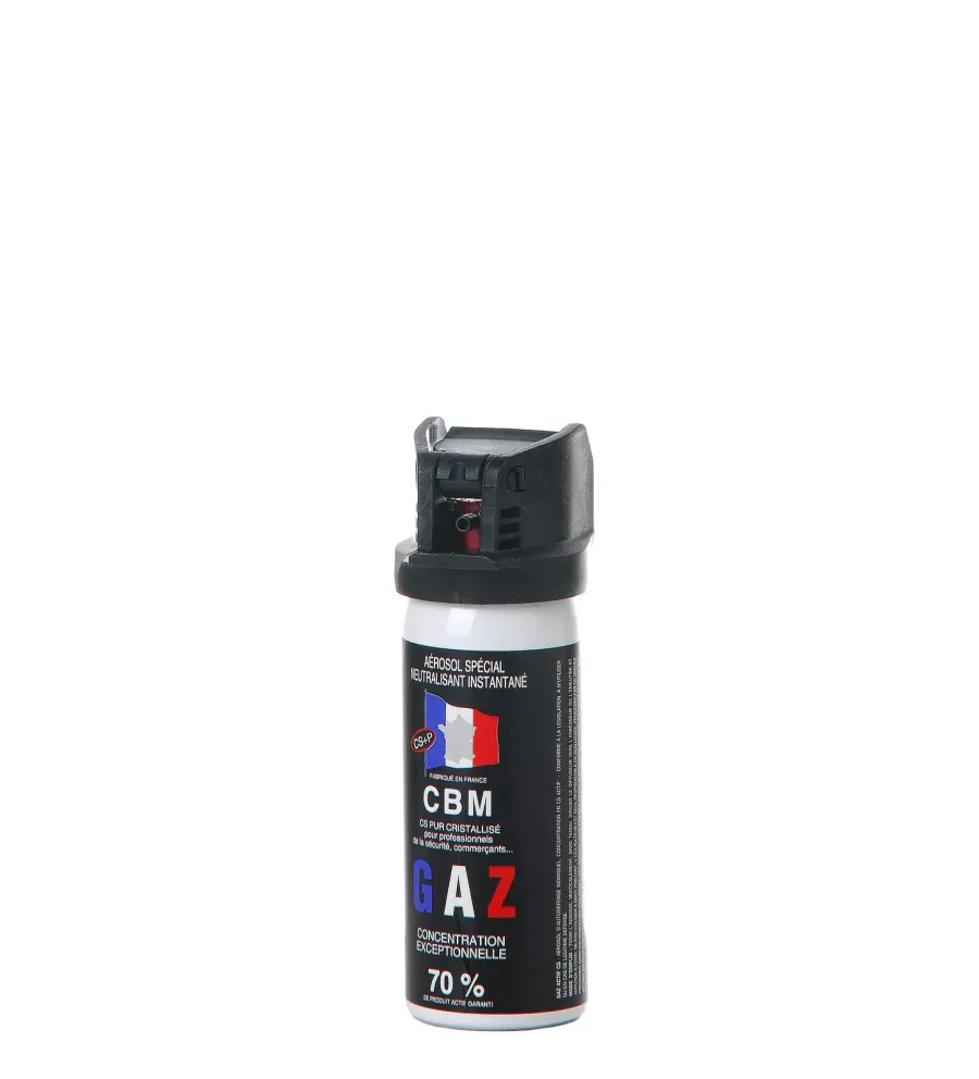 Bombe de défense CBM à gaz - Clapet - 50 ml Bombe de défense CBM à gaz - Clapet - 50 ml