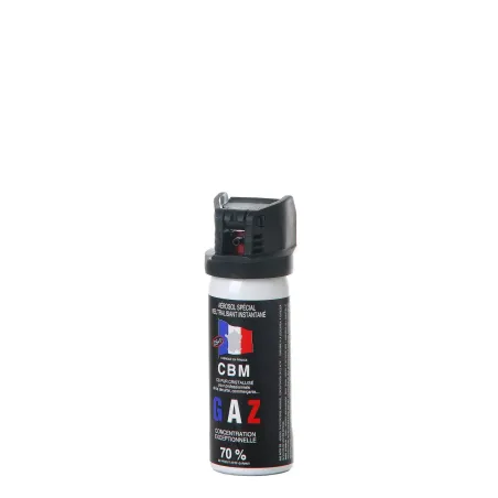 Bombe de défense CBM à gaz - Clapet - 50 ml 
