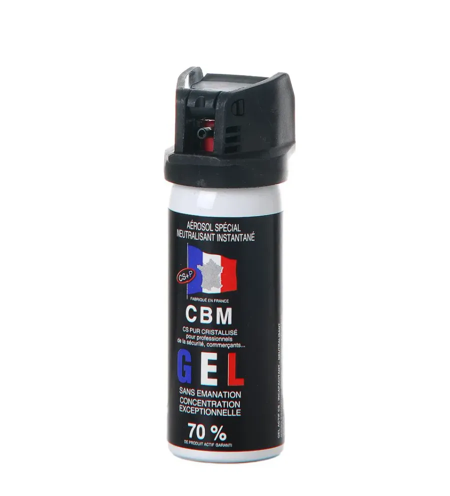 Bombe de défense CBM à gel - Clapet - 50 ml Bombe de défense CBM à gel - Clapet - 50 ml