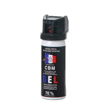 Bombe de défense CBM à gel - Clapet - 50 ml 