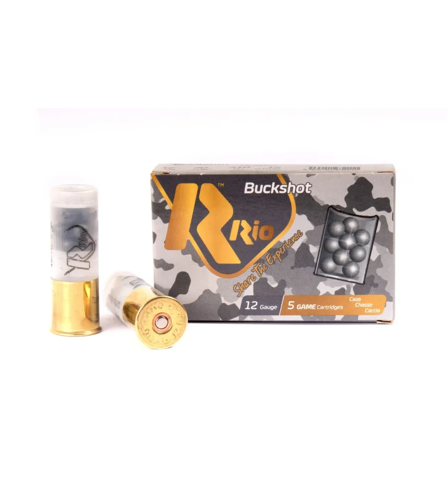 Cartouches Rio Buck 9 grains 34 gr - Cal. 12 Cartouches Rio Buck 9 grains 34 gr - Cal. 12