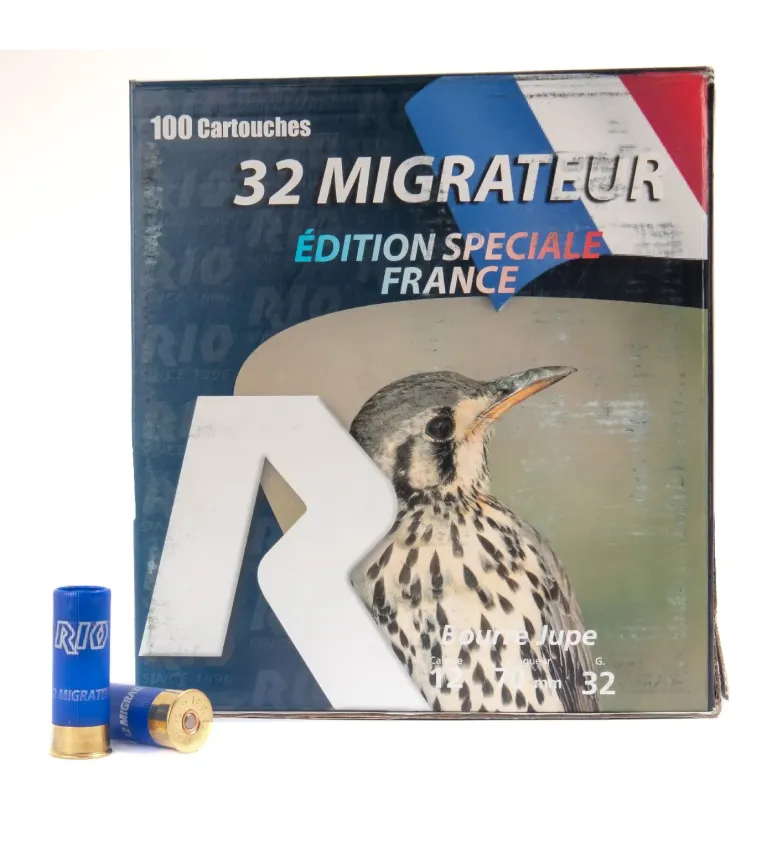 Cartouches Rio Pack Migrateur 32 gr - Cal. 12 x100 